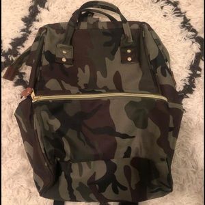 Large Canvas Camouflage Backpack